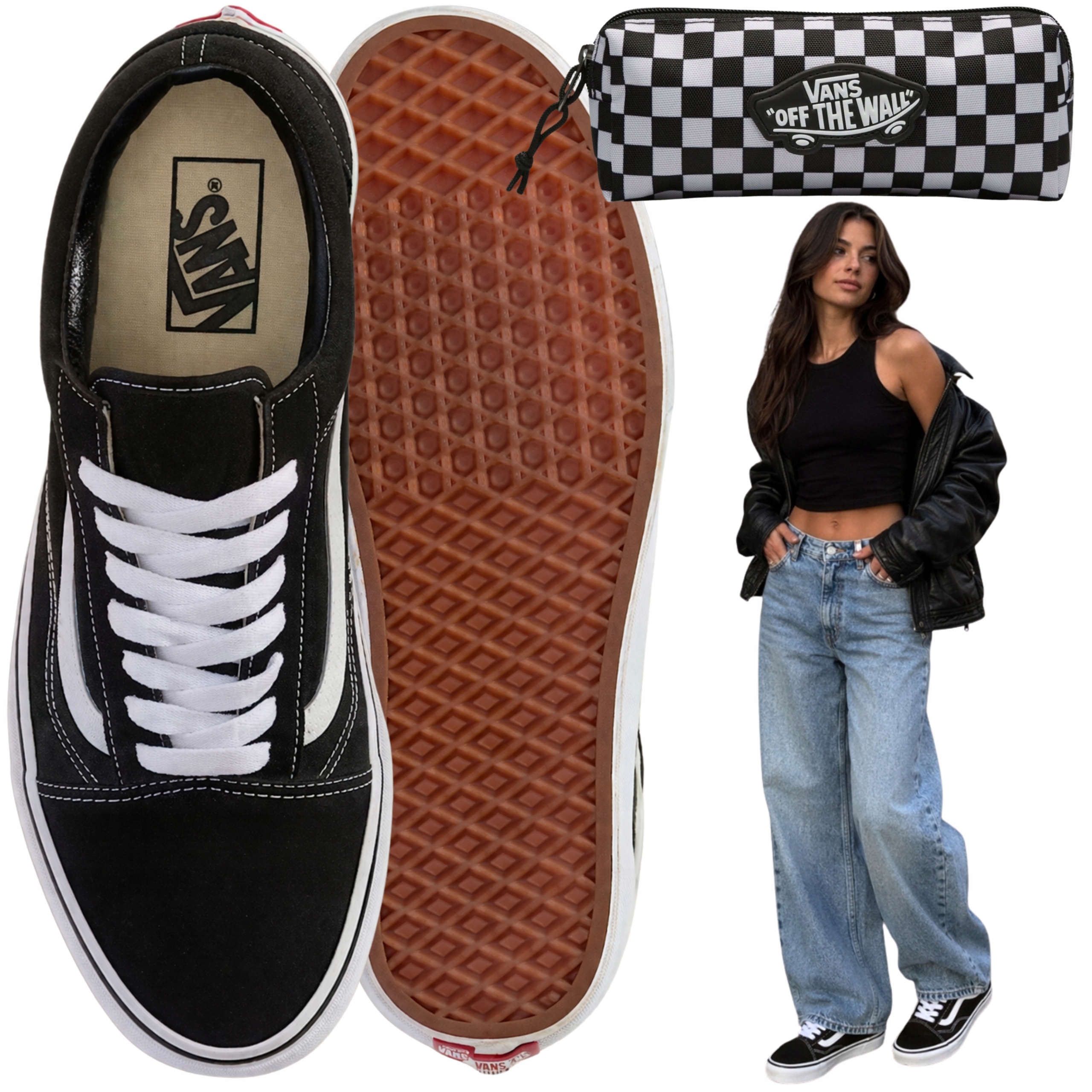 Vans Old Skool Dámské Tenisky Černé Pro Mládež 37 Penál Bonus