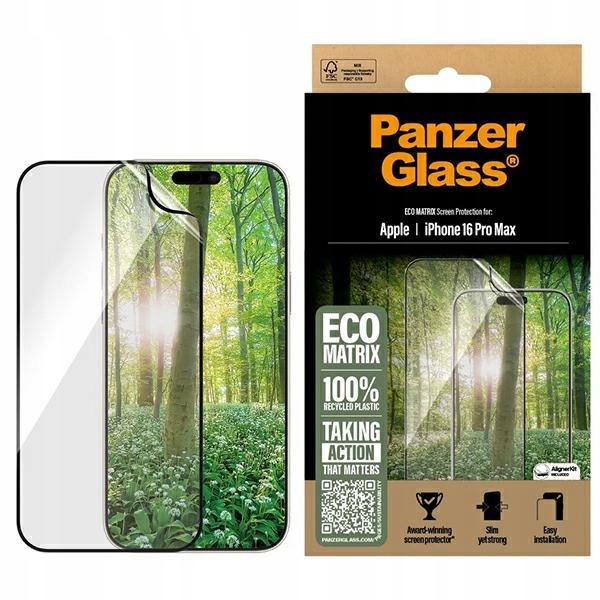 PanzerGlass Matrix Ochranné sklo na displej iPhone 16 Pro Max 6.9" Ultra-Wide Fit 28
