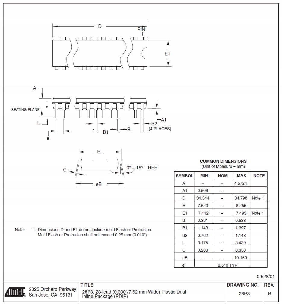 MIKROKONTROLER ATMega328P-PU DIP28 Kod producenta ATMEGA328P-PU