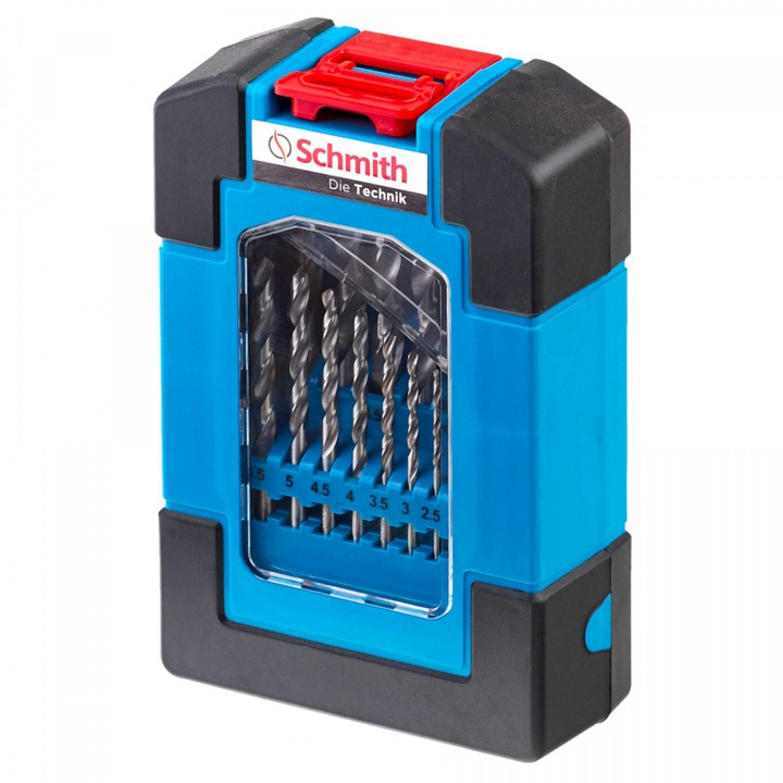 SCHMITH KOMPLET WIERTŁA DO METALU 1-10 mm 19 sztuk Kod producenta SQWM-01