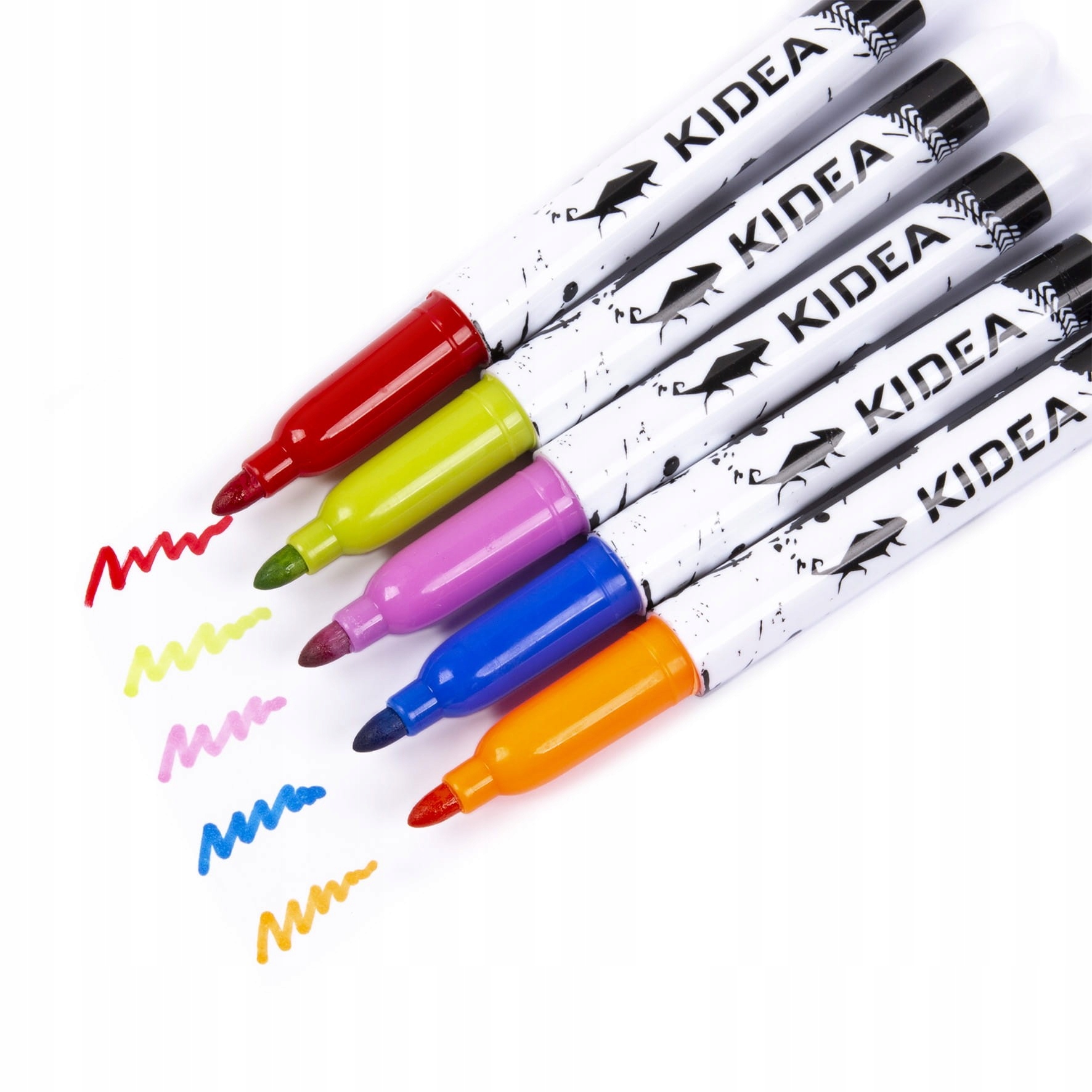 Markery do obuwia i tkanin 10 kolorów Kidea Rodzaj mazaki