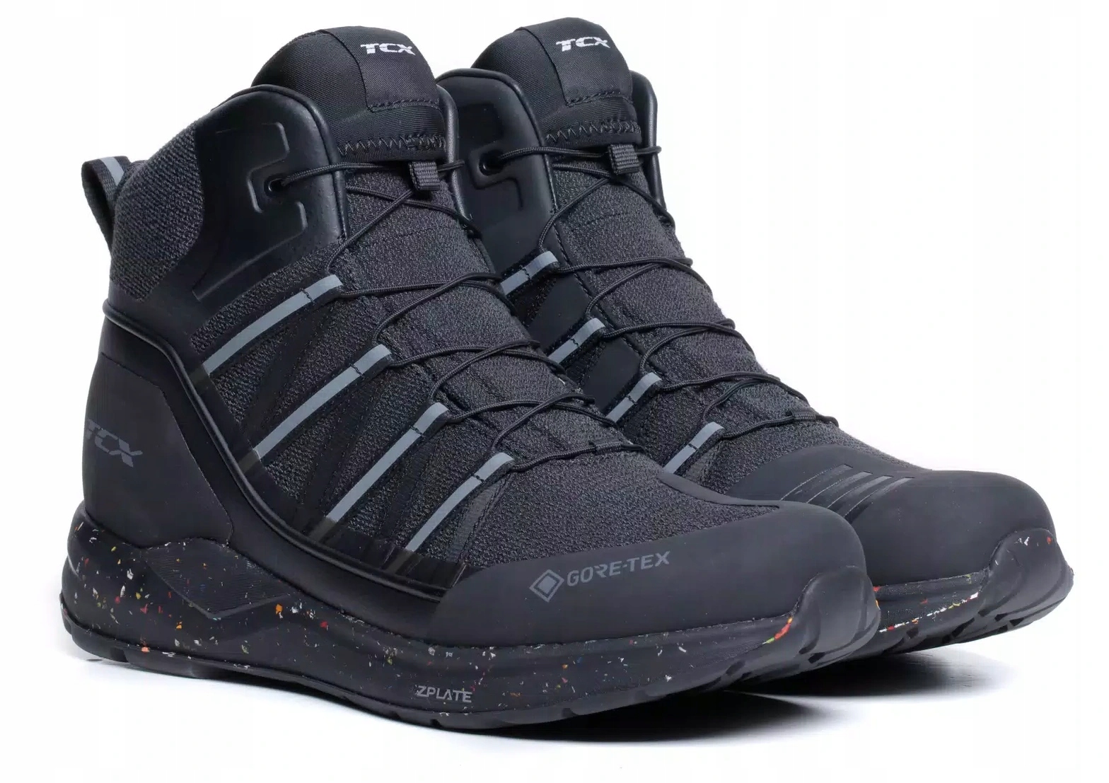Tcx Speedtrek Gtx Čierne Motocyklové Topánky Turistické 45