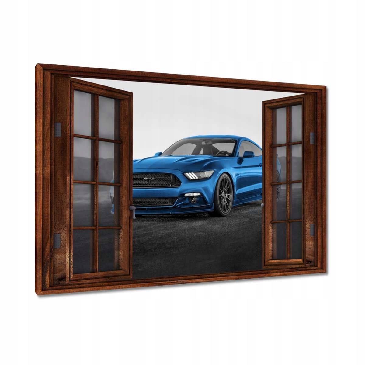 Obrazy 90x60 Modrý Ford Mustang