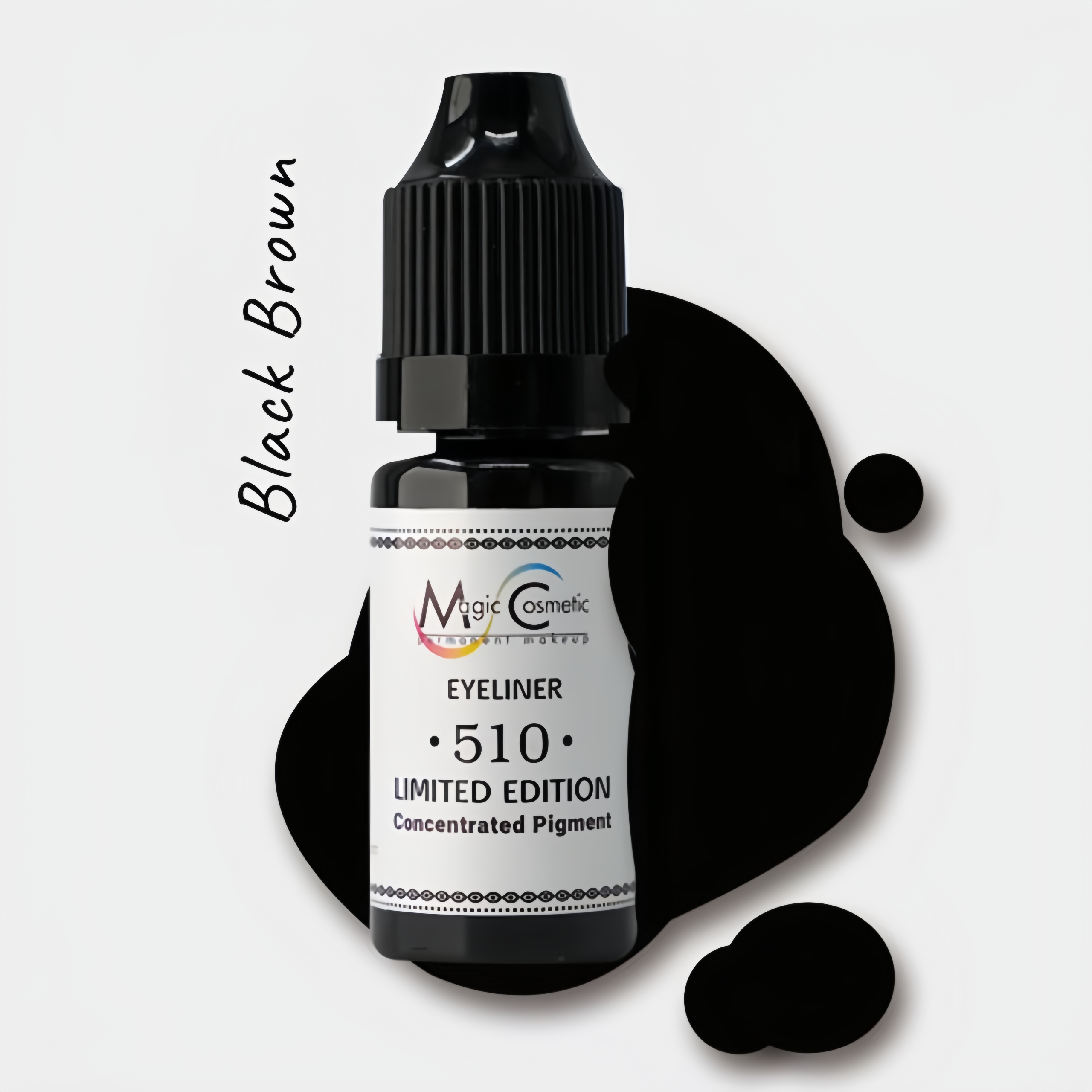 Pigment pro permanentní make-up Black eyeliner #510 10 ml