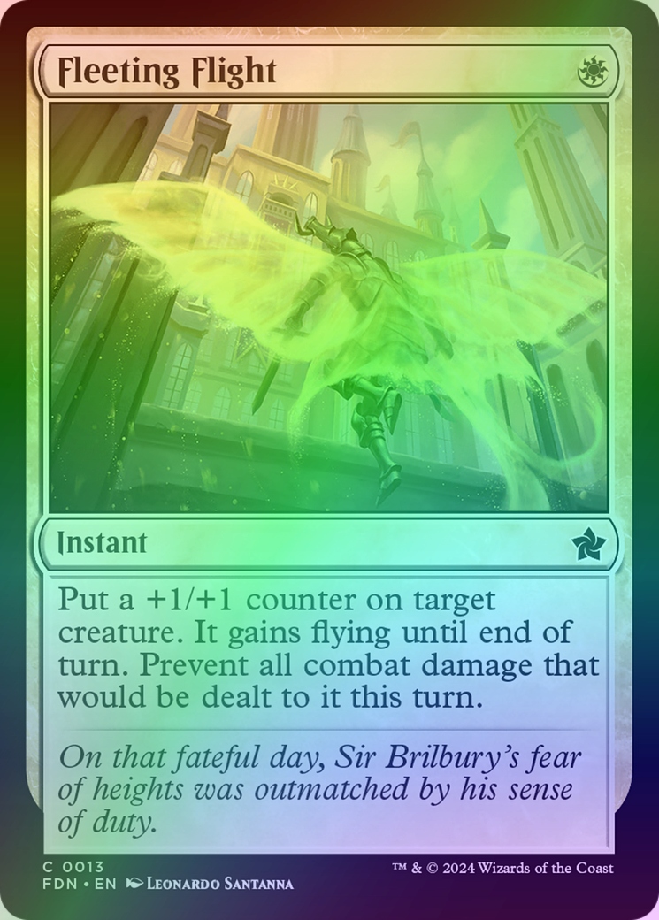 [mtg] Fleeting Flight (fdn) *foil*