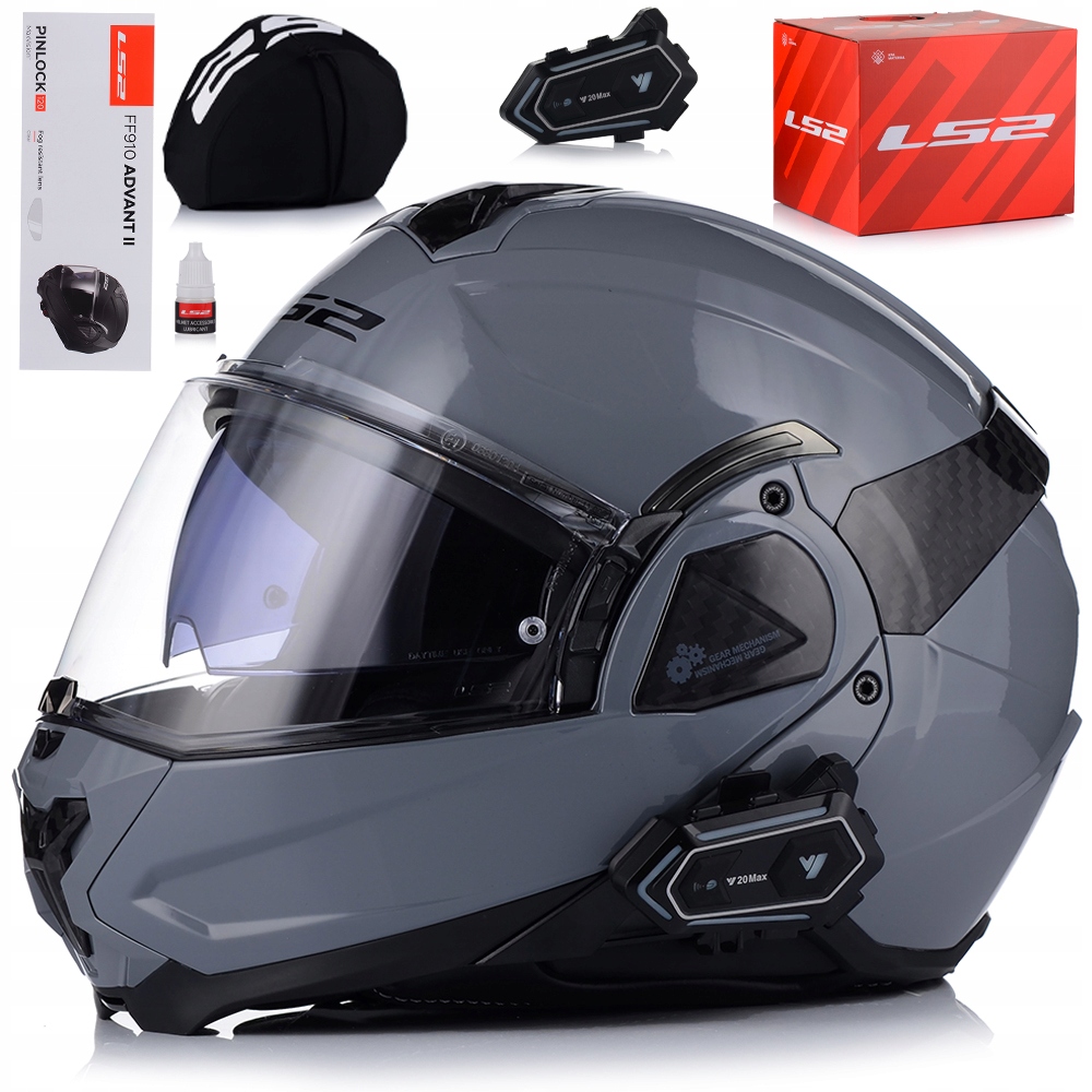 Motocyklová Prilba S Interkomom LS2 FF910 Advant II Čeľusťová Pinlock