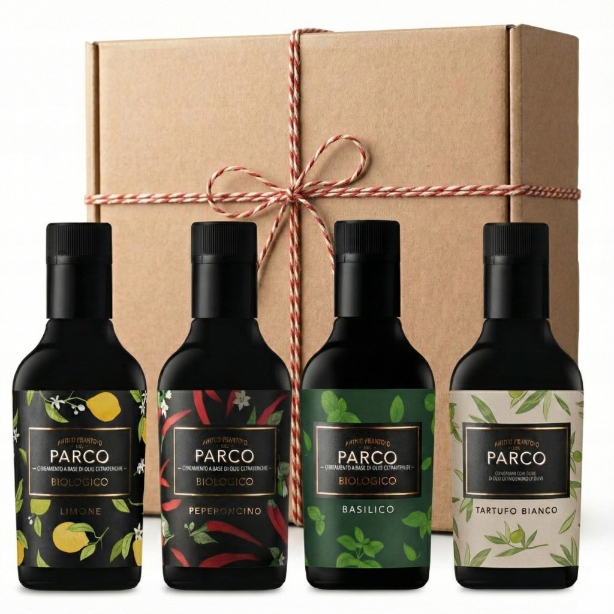 Zestaw Prezentowy oliwa oliwek włoska smakowe 4x250ml extra virgin vergine