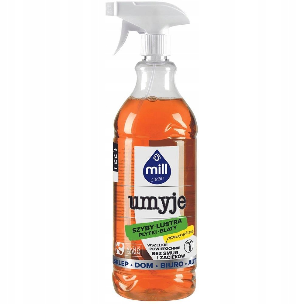 

Mill Clean Płyn Do Szyb Luster Pomarańcza 1,22l
