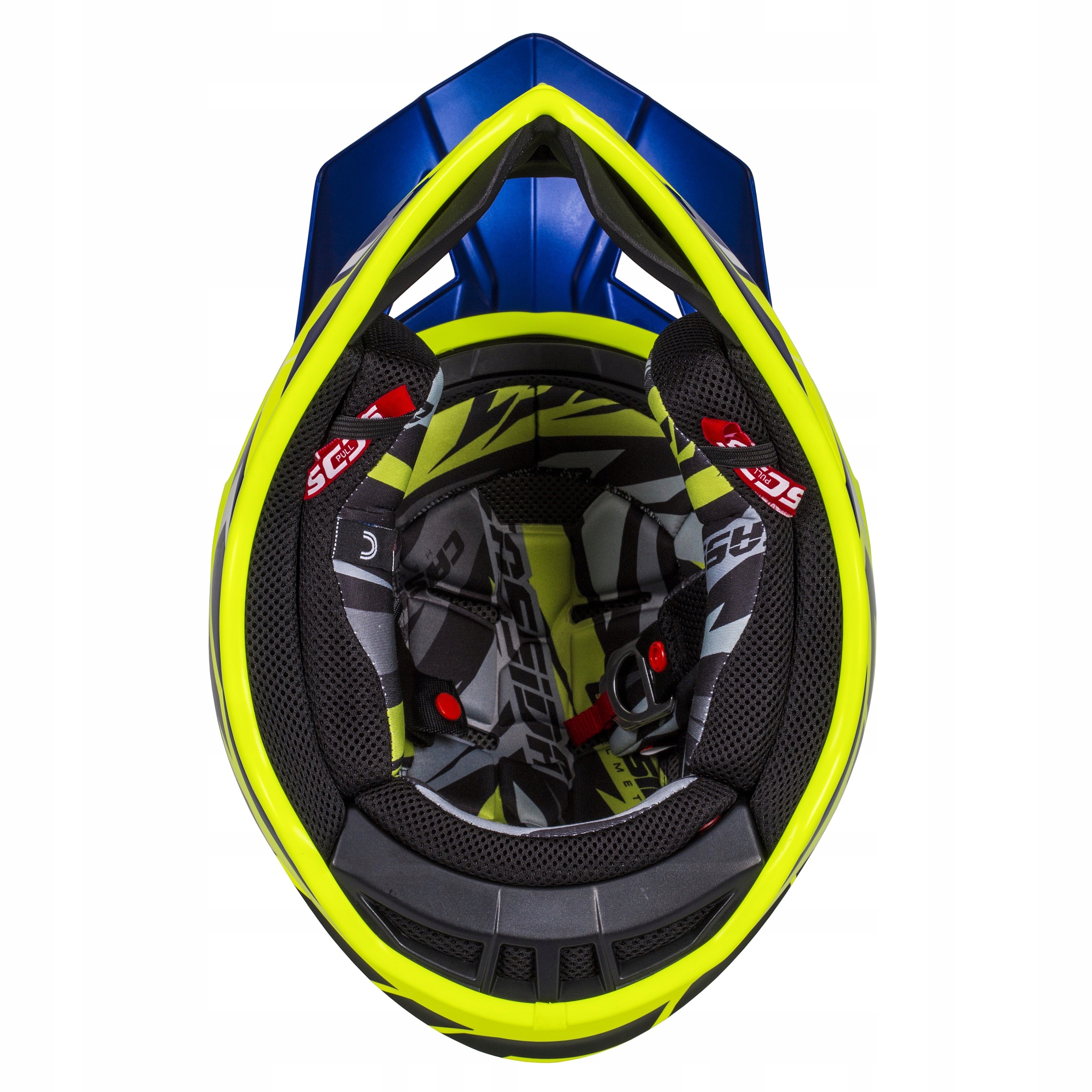 SOS CASSIDA KASK MOTOCYKLOWY CROSS WŁÓKNO SZKLANE Obwód głowy 61-62 cm