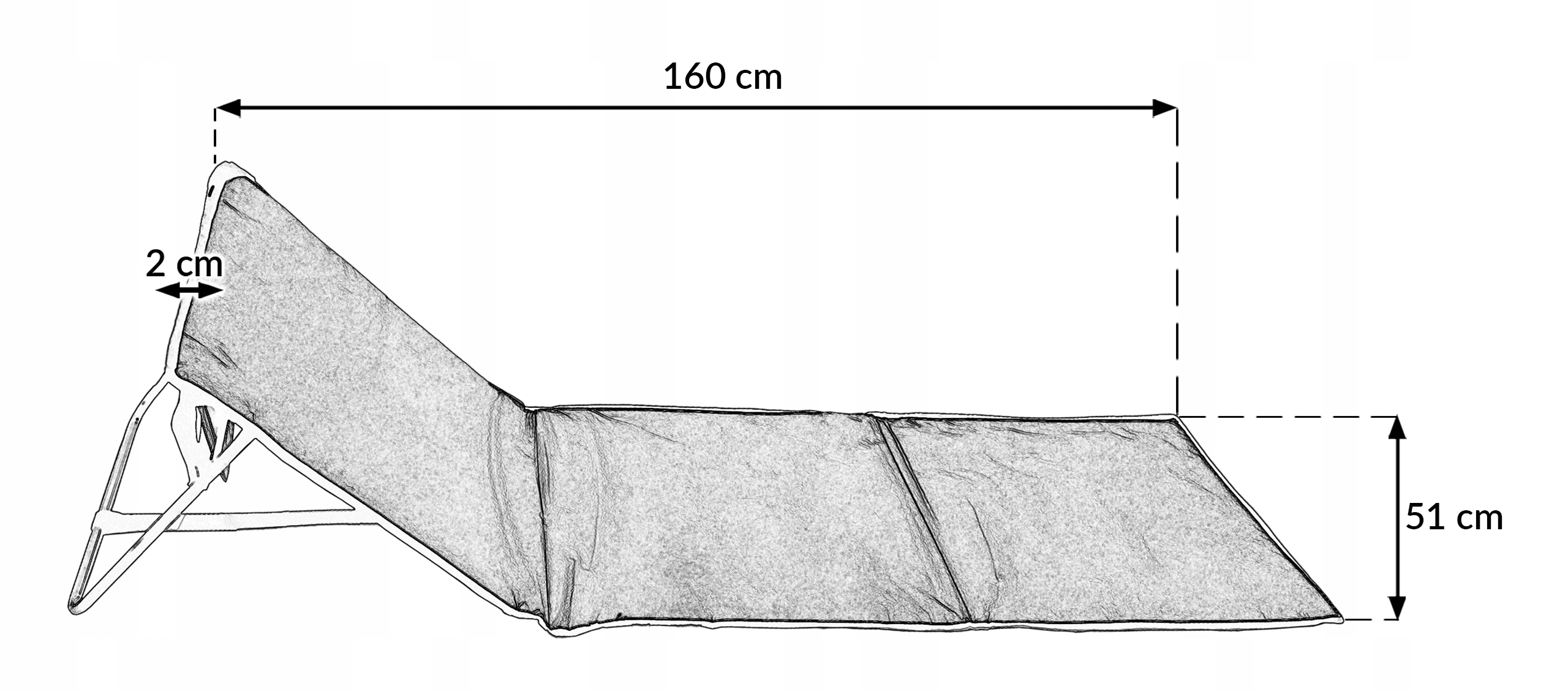 MATA PLAŻOWA SKŁADANA Z OPARCIEM KIESZENIĄ LEŻAK PLAŻOWY MP101 ZIELONA Kod producenta 5.10.13570