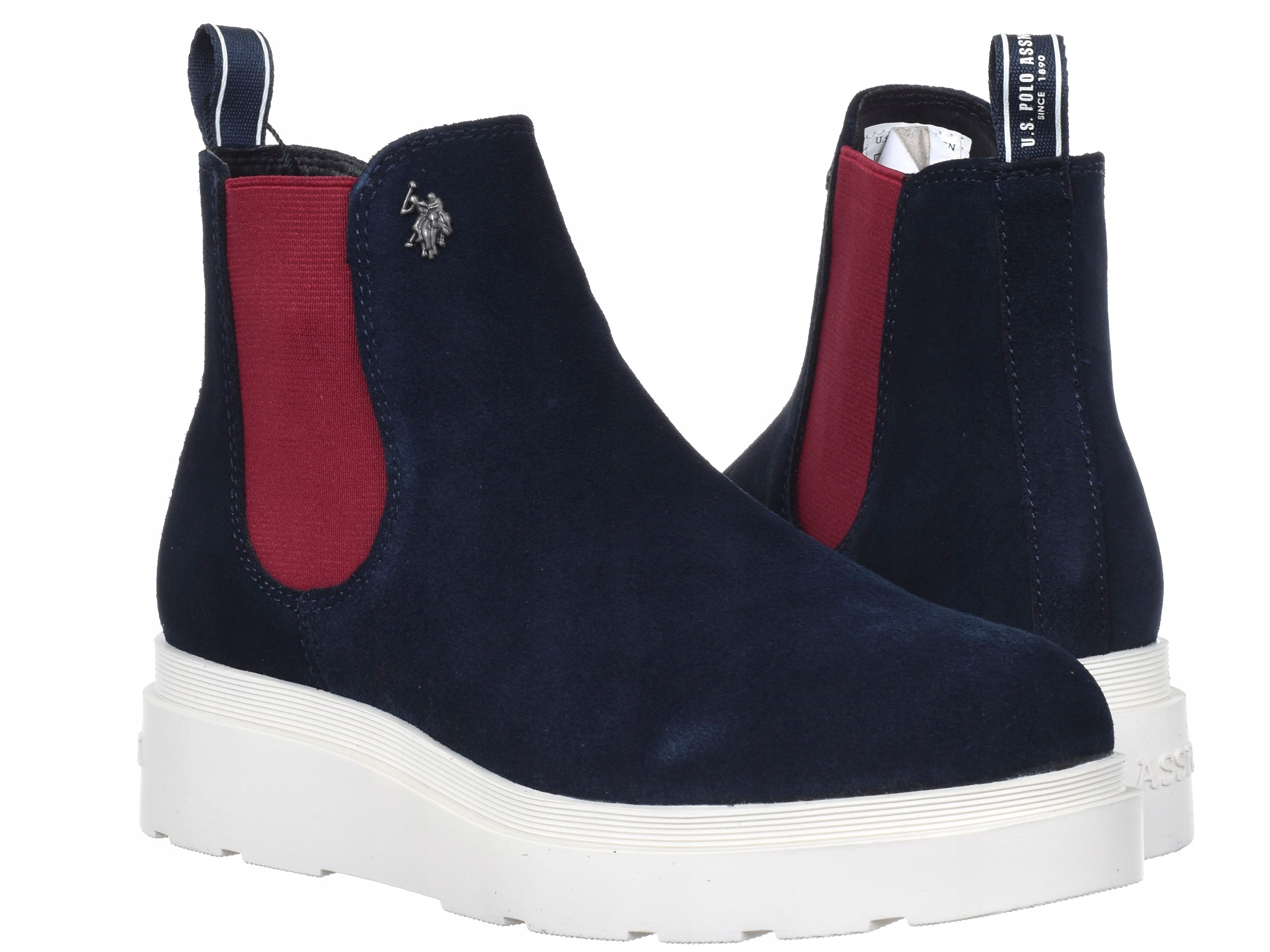 Dámské boty U.s. Polo Assn. PENNY004-BLU005 kotníkové boty na platformě námořnická modrá