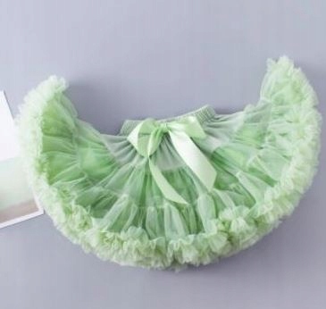 SPÓDNICZKA TUTU PETTISKIRT, JASNA ZIELEŃ, 6-8 LAT