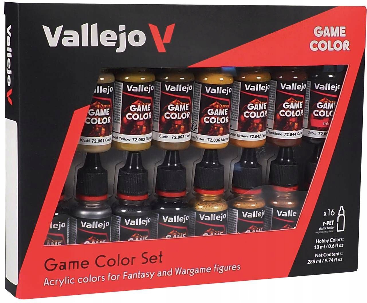 Vallejo: 72.189 Game Color Kůže+kov (16 X 18 ML)