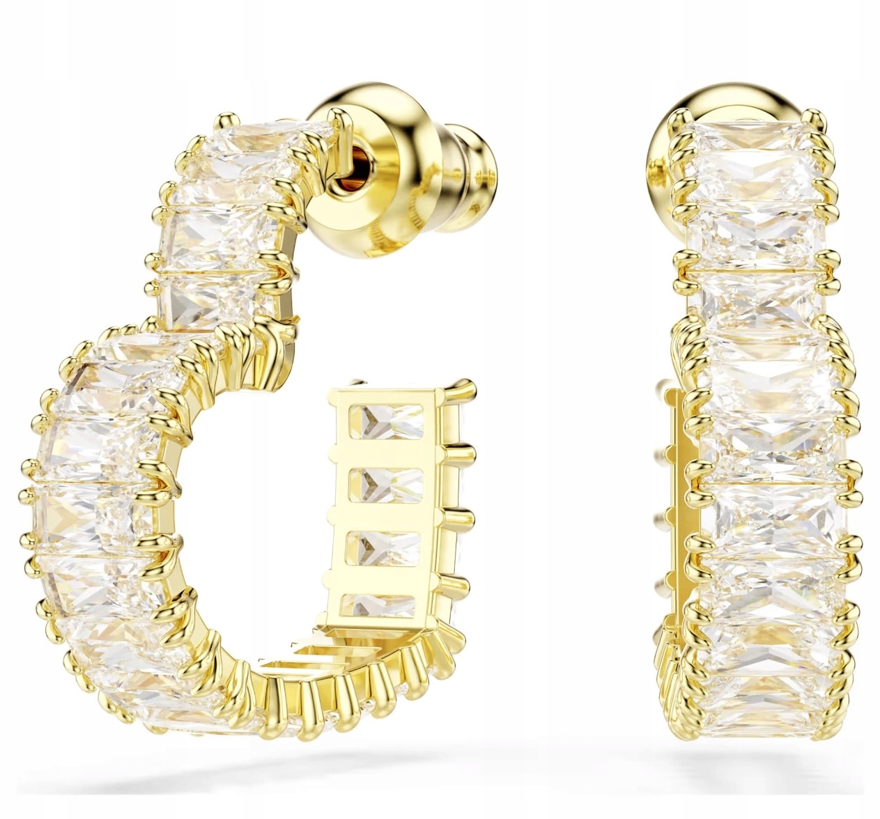 Náušnice Dámské Swarovski 5693512 Matrix Kreole Srdce S Krystaly