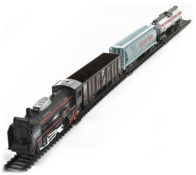 Elektryczna Kolejka Rail King, Parowóz + 3 Wagony Marka ChRLD