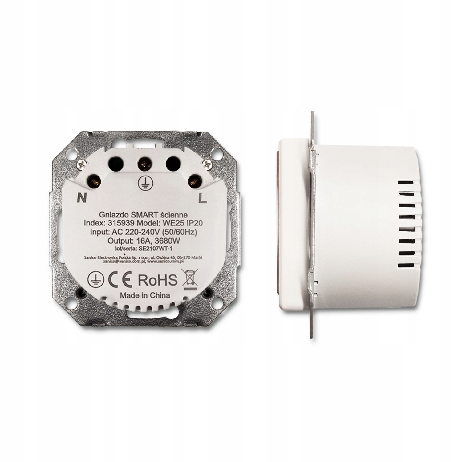 Inteligentne Gniazdko Podtynkowe WiFi Smart Home Marka inny