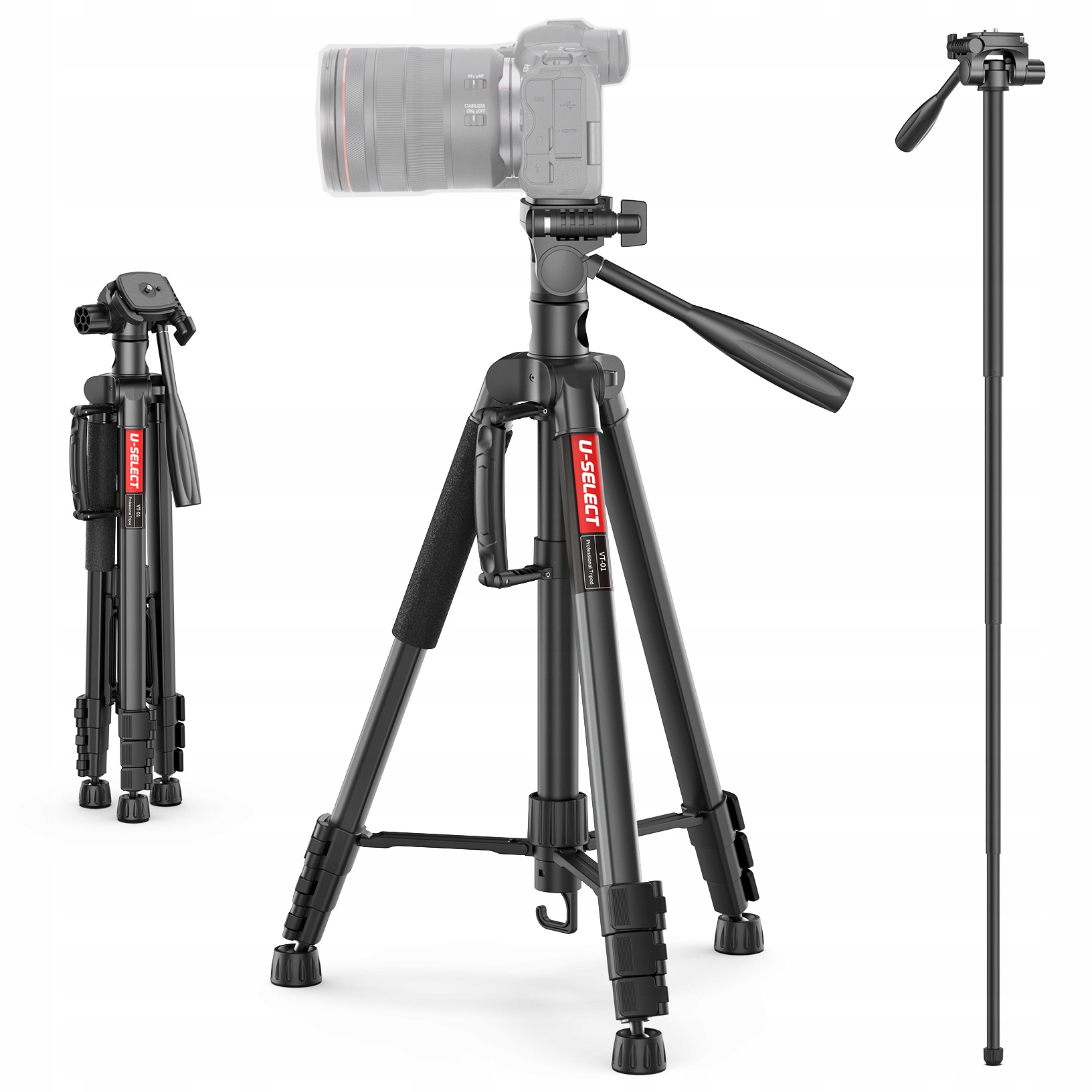 

Statyw fotograficzny z monopodem głowicą 3D Ulanzi