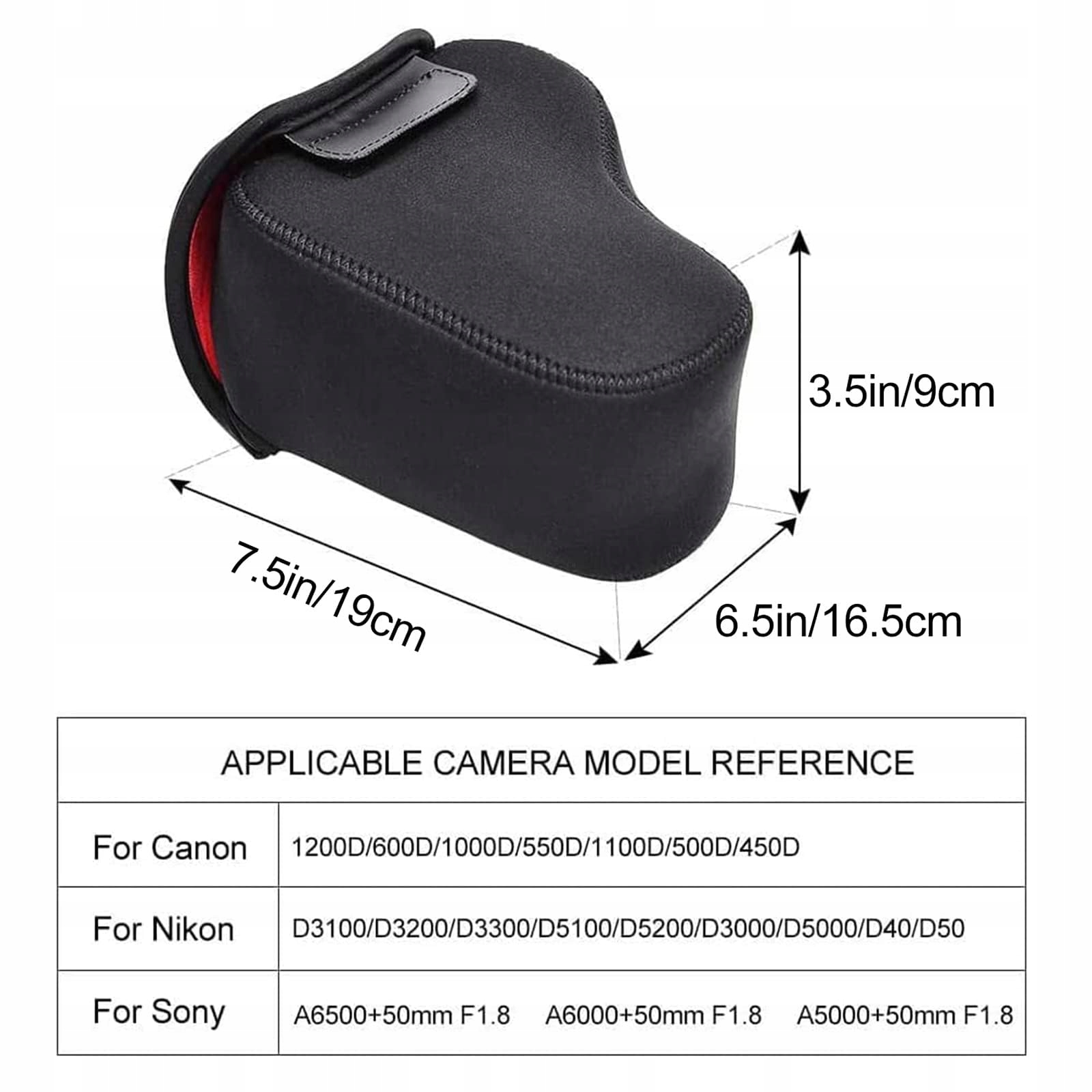 CADeN Torba Na Aparat DSLR Wodoodporna Neoprenowa Do Canon Nikon Sony — miniatura 7