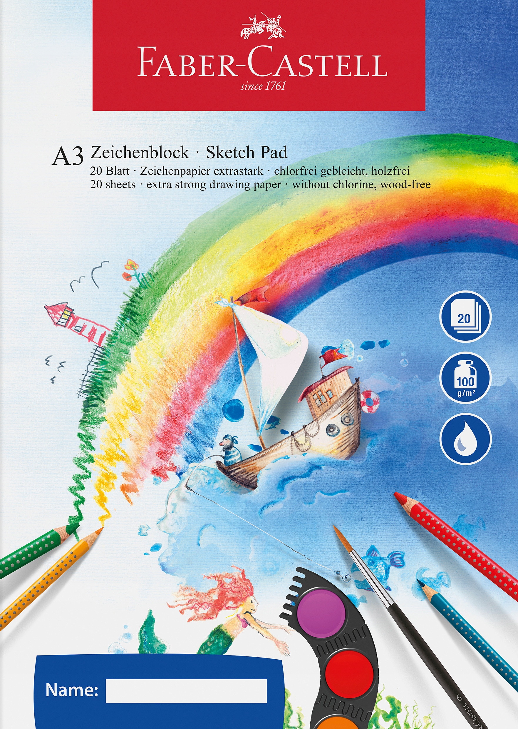 

Faber-castell Blok szkicowy szkicownik A3 20/100g