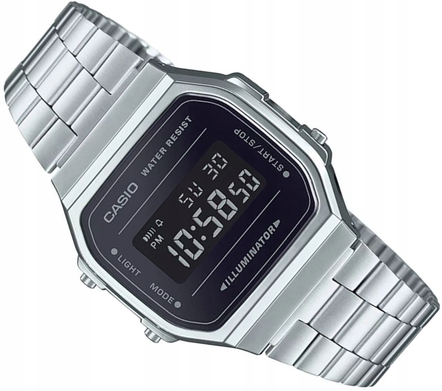 Hodinky Casio Vintage Mirror A168WEM Retro Digitální Oldskul S Podsvícením