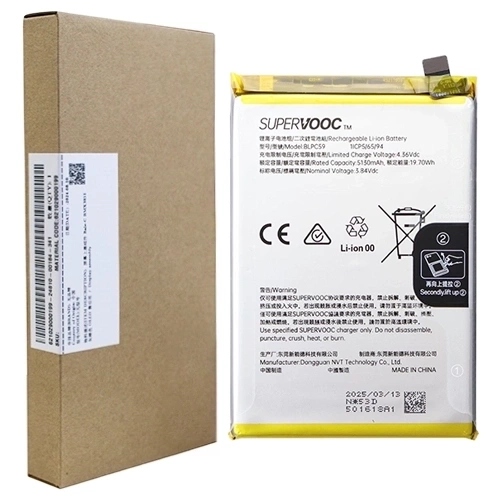 Baterie Akumulátor BLPC59 Realme 14T 5G/ P3 5G 5000mAh Nová Originální