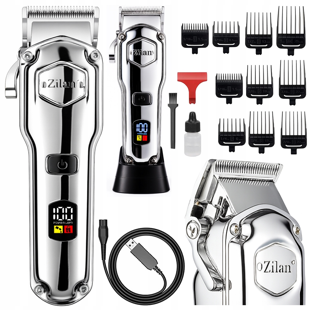 Profesjonalna Maszynka Do Strzyżenia Bezprzewodowa Wet&dry Usb Zestaw 11W1