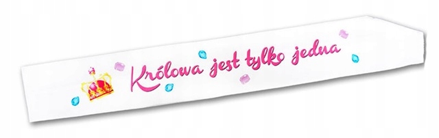 

Szarfa Królowa Jest Tylko Jedna, Satynowa