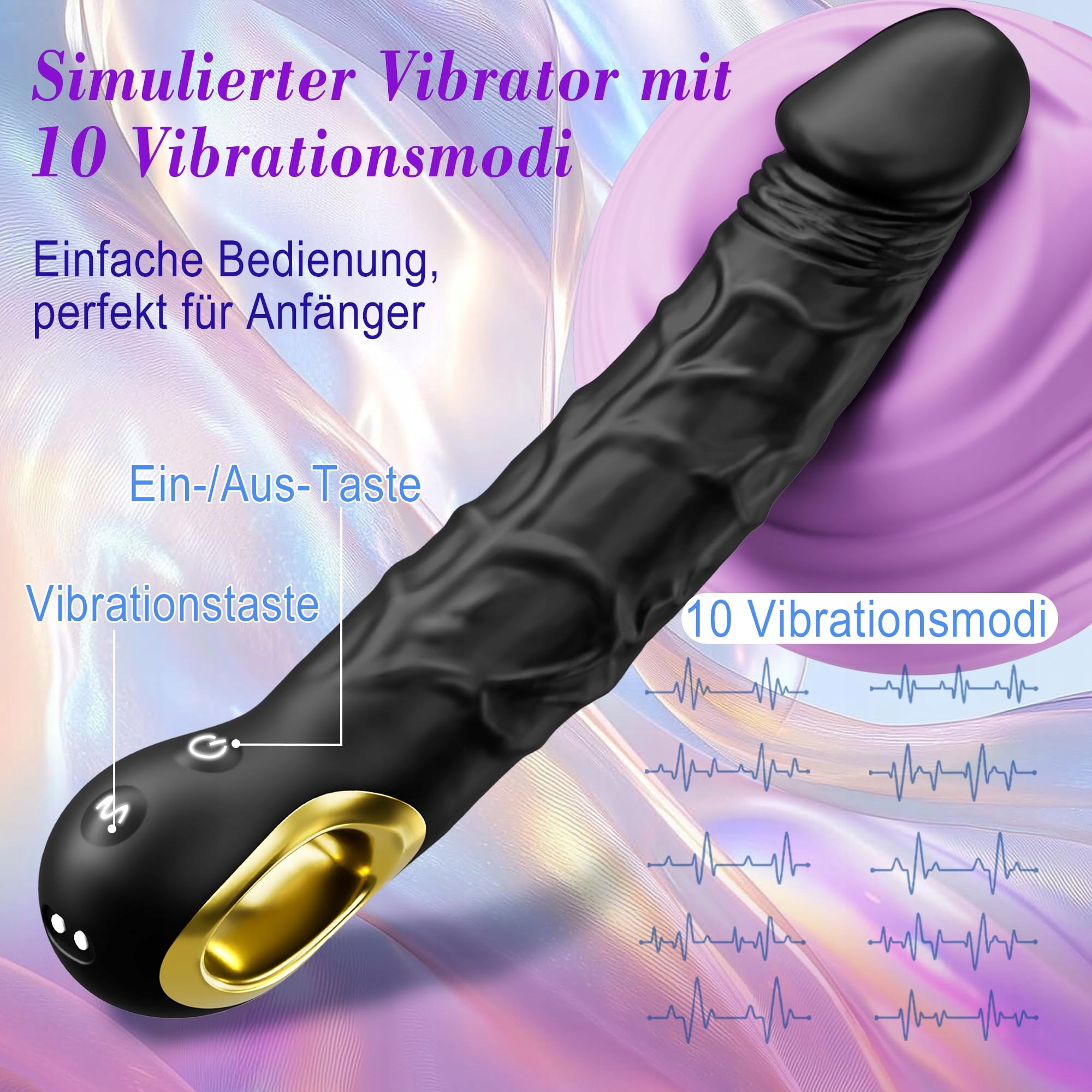 VIBRATION Zestaw Wibratorów Dla Kobiet 10 Trybów Stymulacja G Punktu — miniatura 2