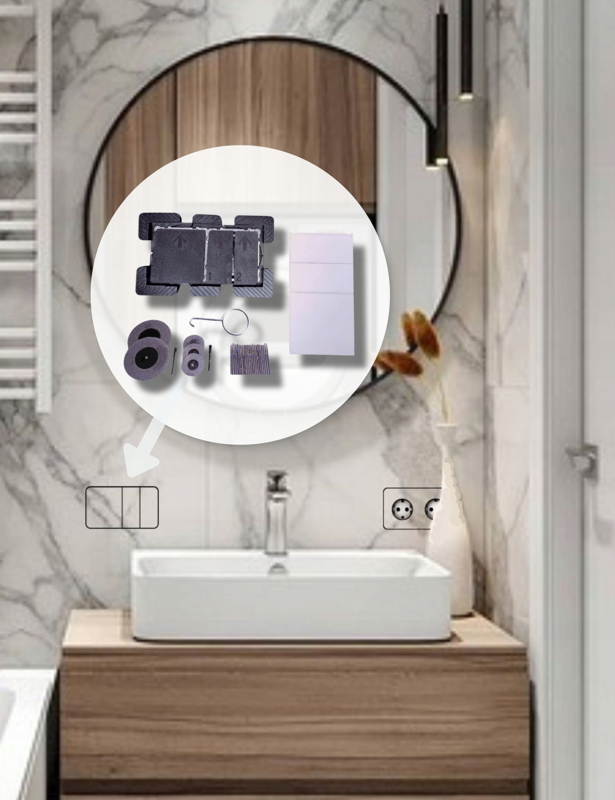 Sada skrytých spínačov: jednoduchý a dvojitý