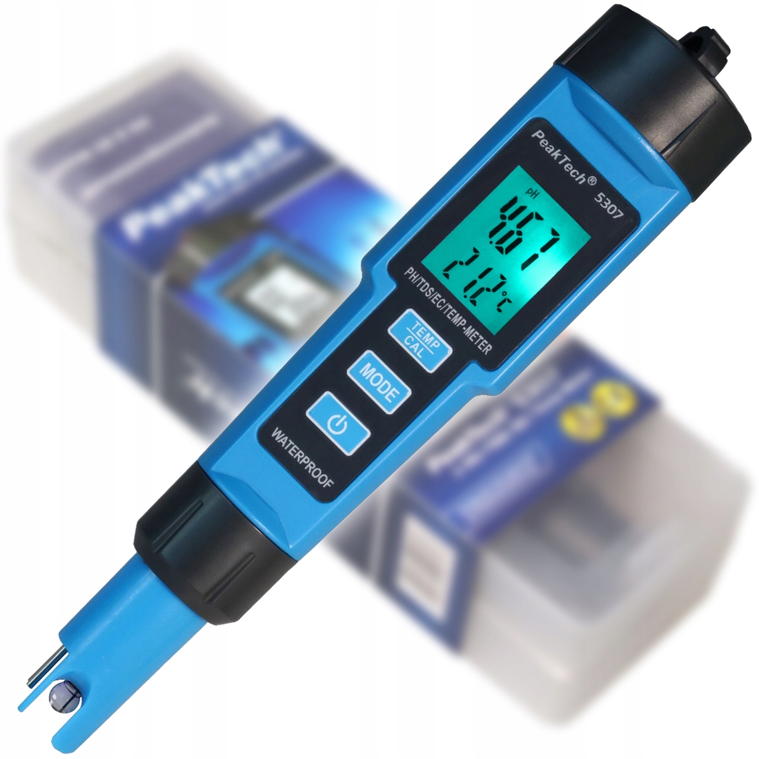 Levně Měřič Ph Měřič Ec Tds Teploty Vody Kapaliny PeakTech 4v1