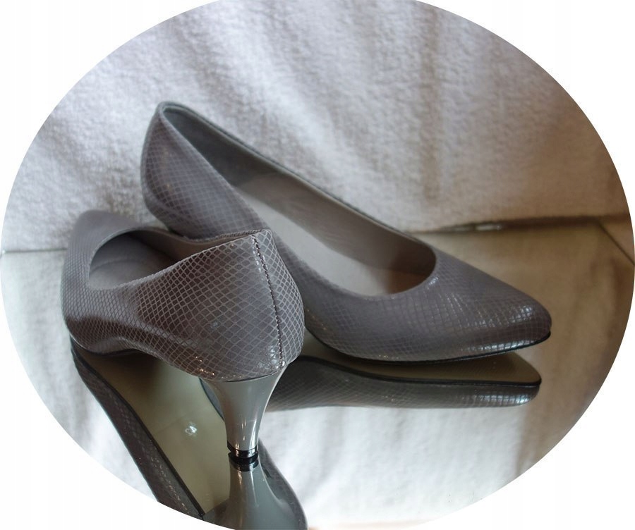 

-30% popietate czółenko skóra szersze obcas 44