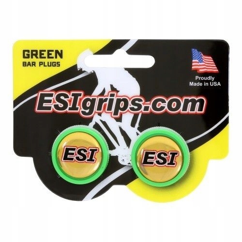 

Esi Grips korki kierownicy Bar Plugs zielne