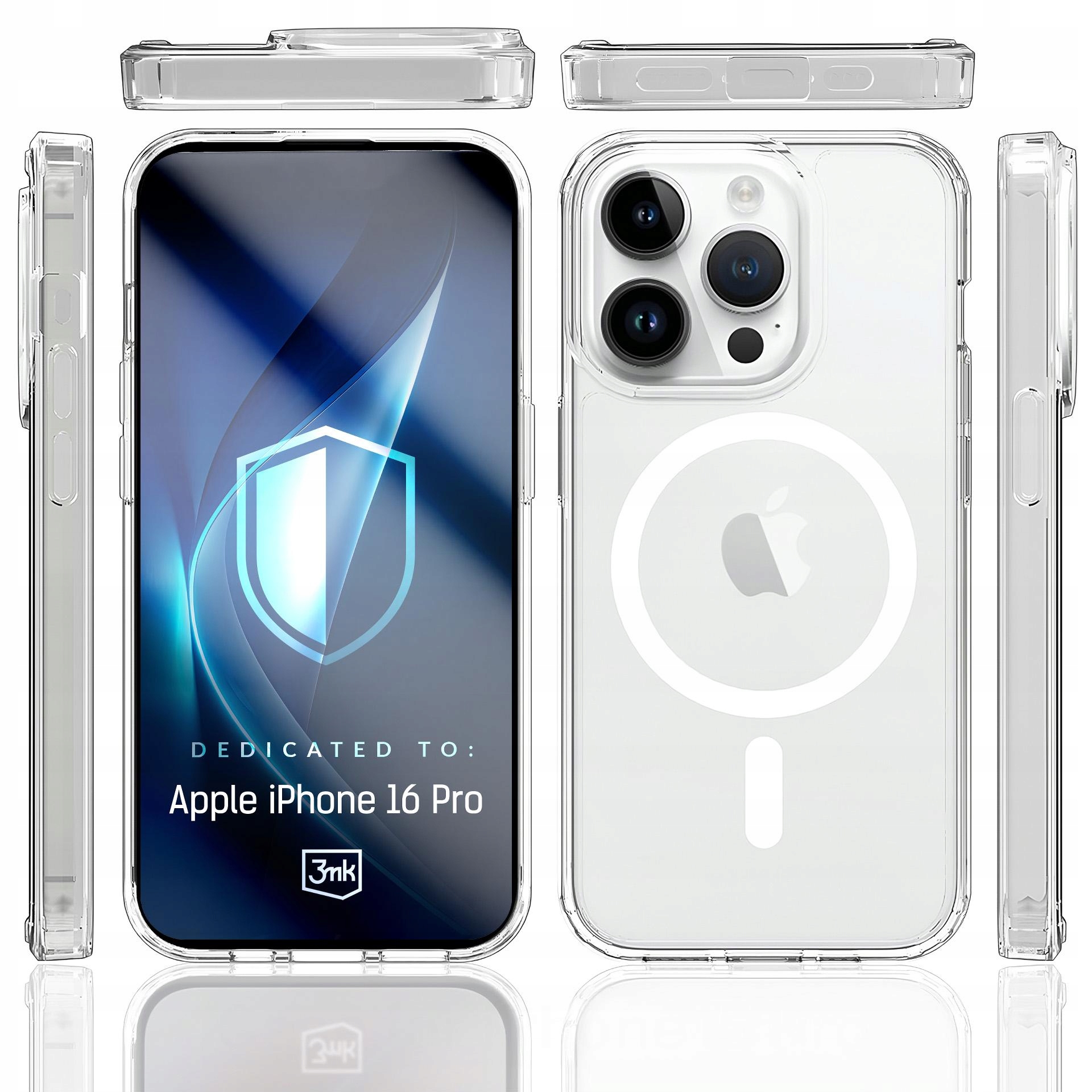 Etui 3mk Armor MagCase na iPhone 16 Pro przezroczyste 3mk Protection
