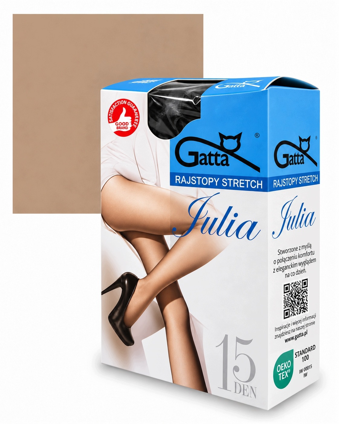 Punčocháče Gatta Julia Hladké 15 Den Béžová Velikost 3