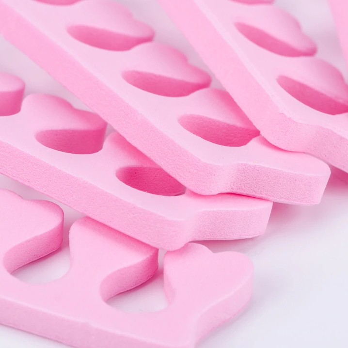 10 Sztuk Separator Pedicure do palców stóp pianka gąbka separatory pedi róż Liczba sztuk 10 szt.