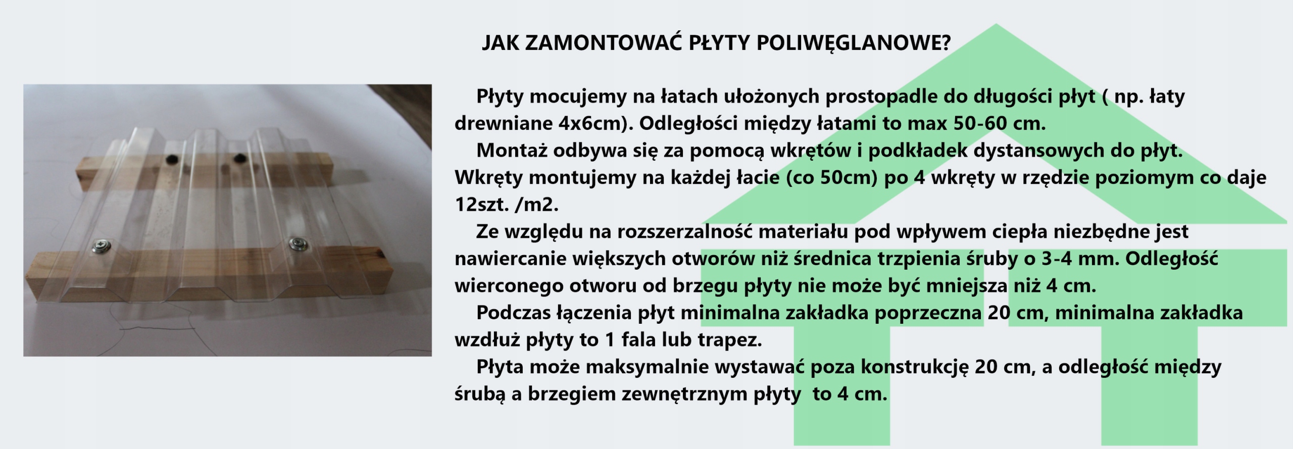POLIWĘGLAN Płyta TRAPEZOWA trapez 0,9 x 2,0 dymna Grubość 0.7 mm