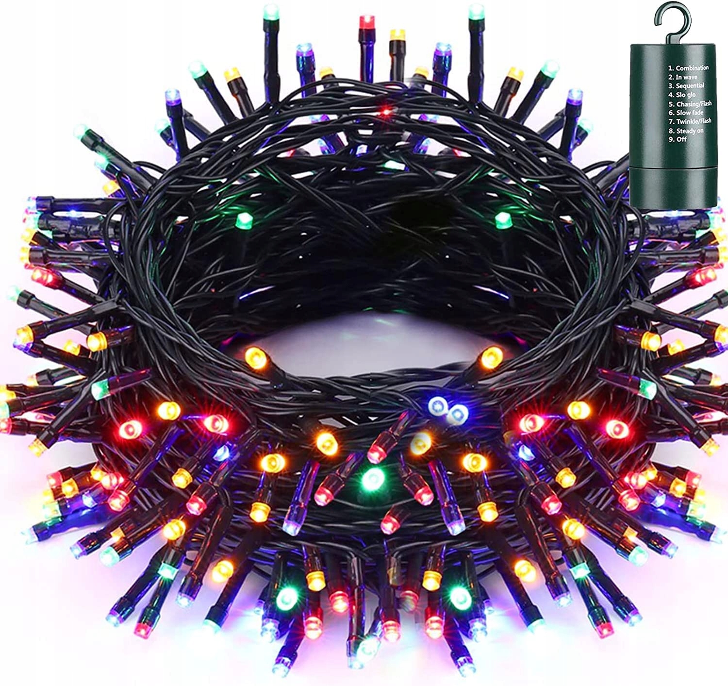 QEDERTEK Lampki LED 20M Na Baterie 8 Trybów Wodoodporne