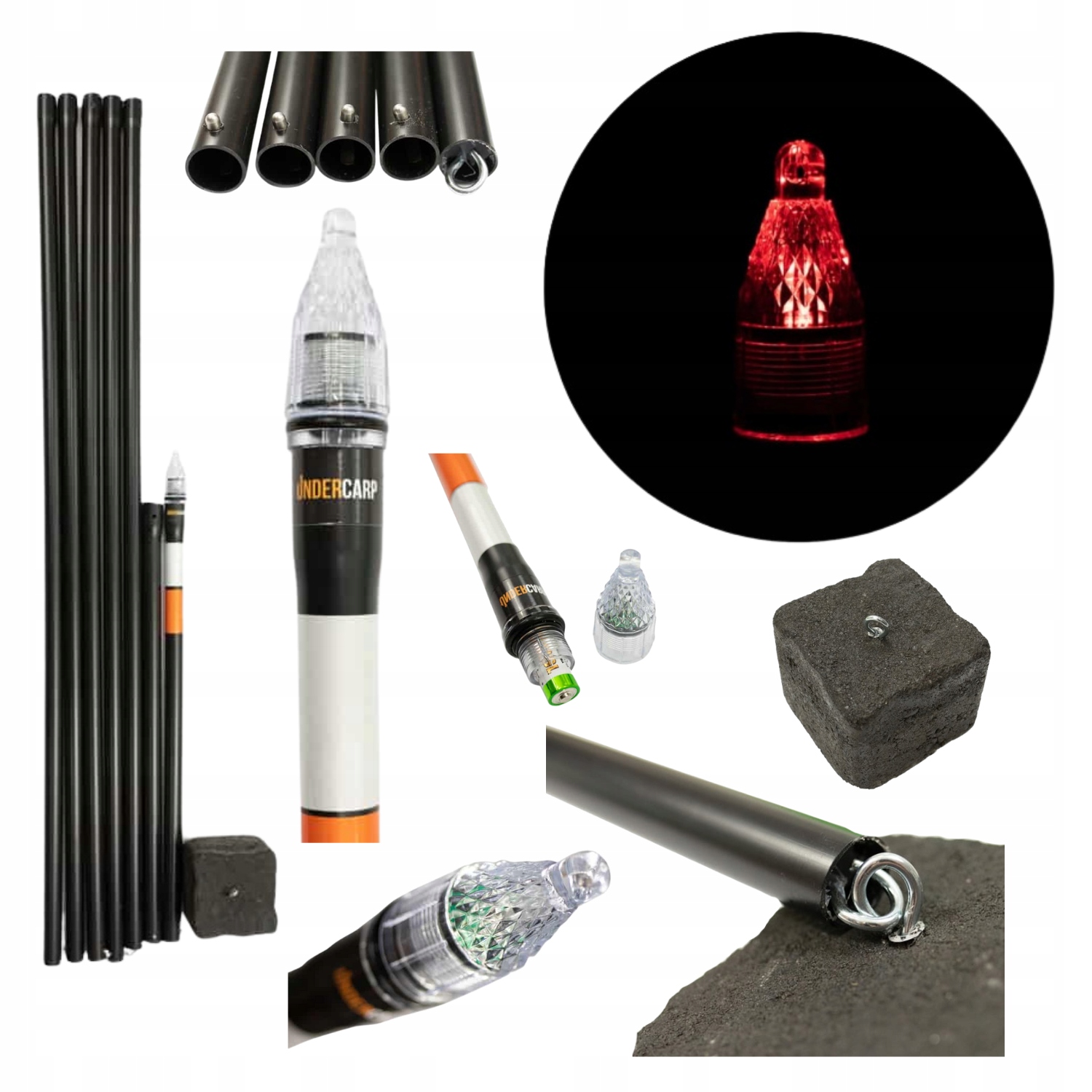 Rybářský kaprový značkovač Under Carp 6 m červený