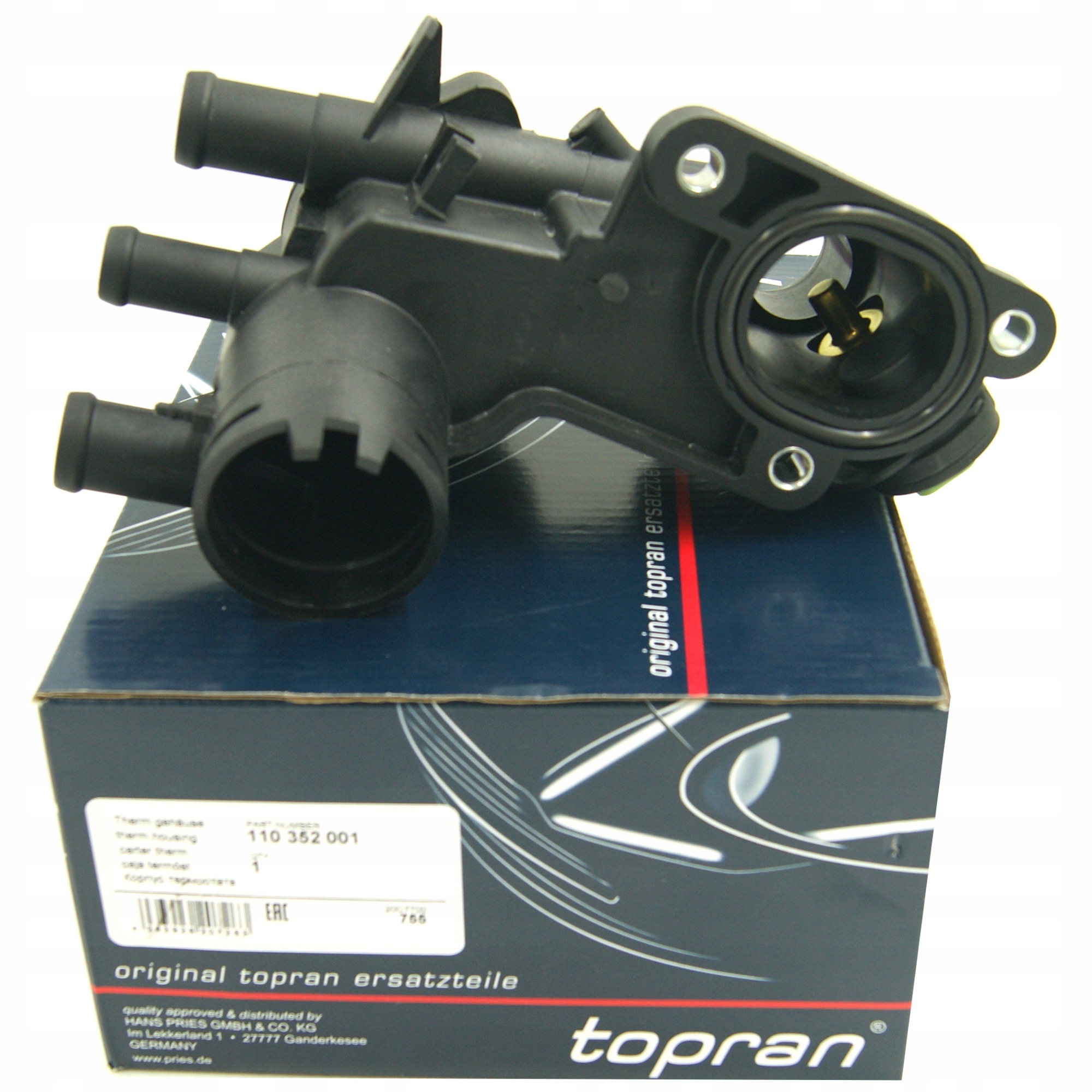 TOPRAN OBUDOWA TERMOSTATU DO GOLF IV 1.4 1.6 16V Producent części Inny