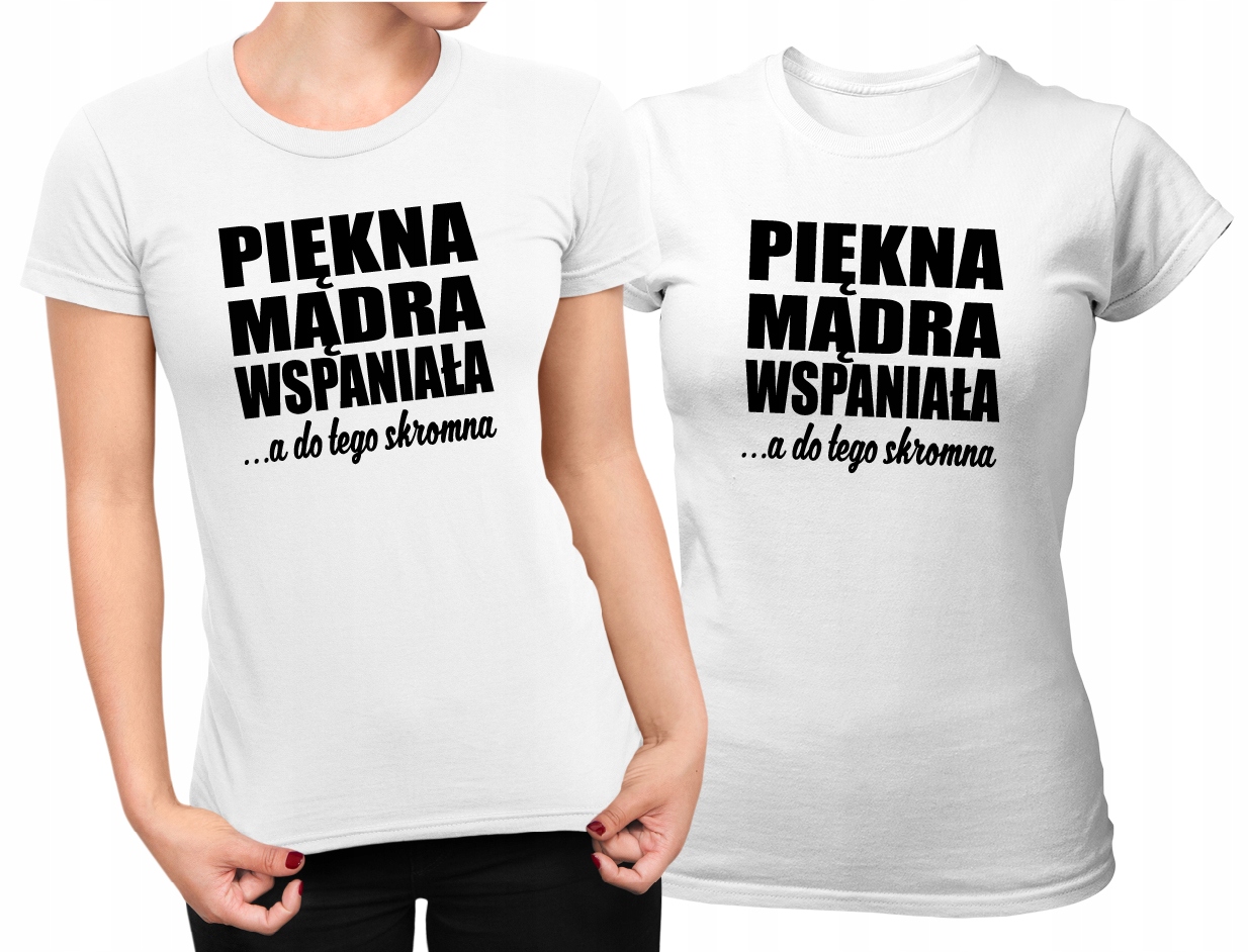

Koszulka damska Piękna Mądra Wspaniała - M
