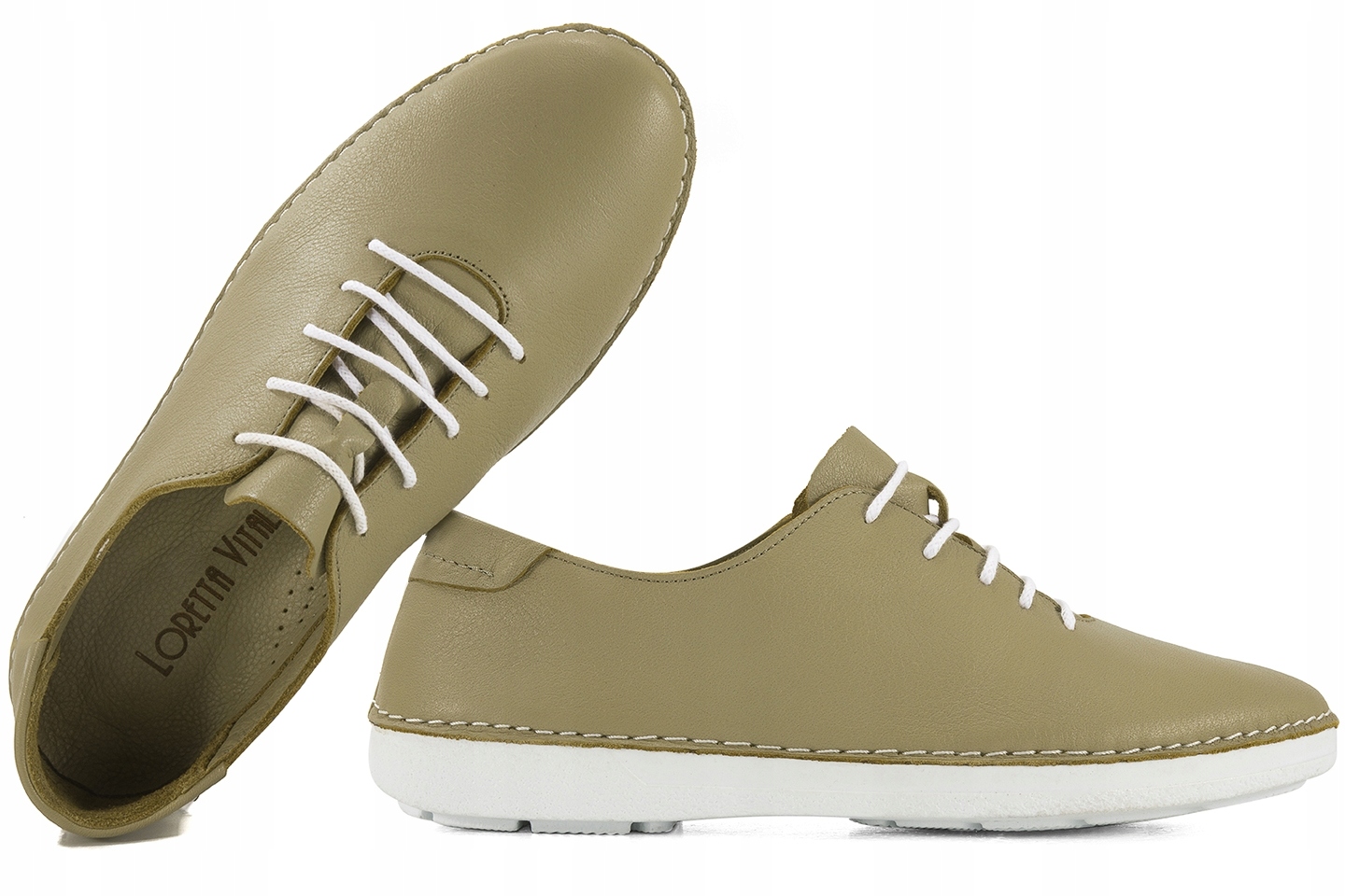 Loretta Vitale 221 Dámské Kožené Polobotky 38