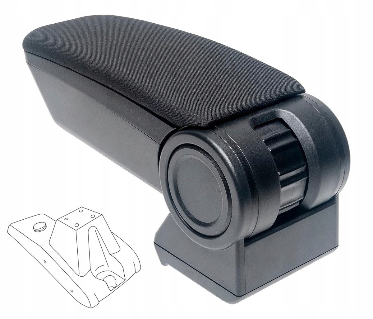 Loketní opěrka Armster 3, Ford Connect II, 2014-2018, Usb+aux, tkanina