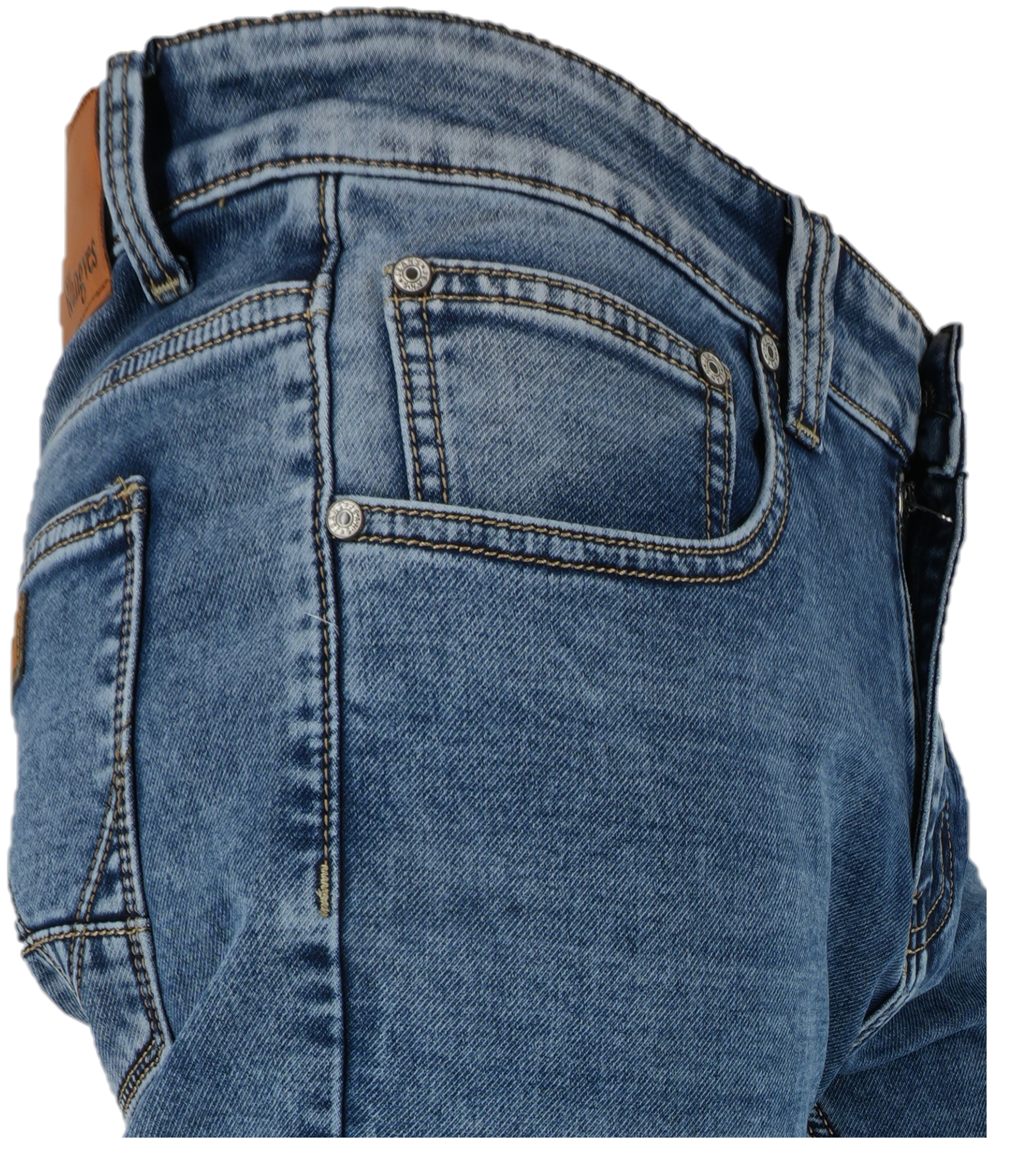 SPODNIE MĘSKIE PROSTA NOGAWKA PRZETARTE JEANSY L32 W32 Fason inny