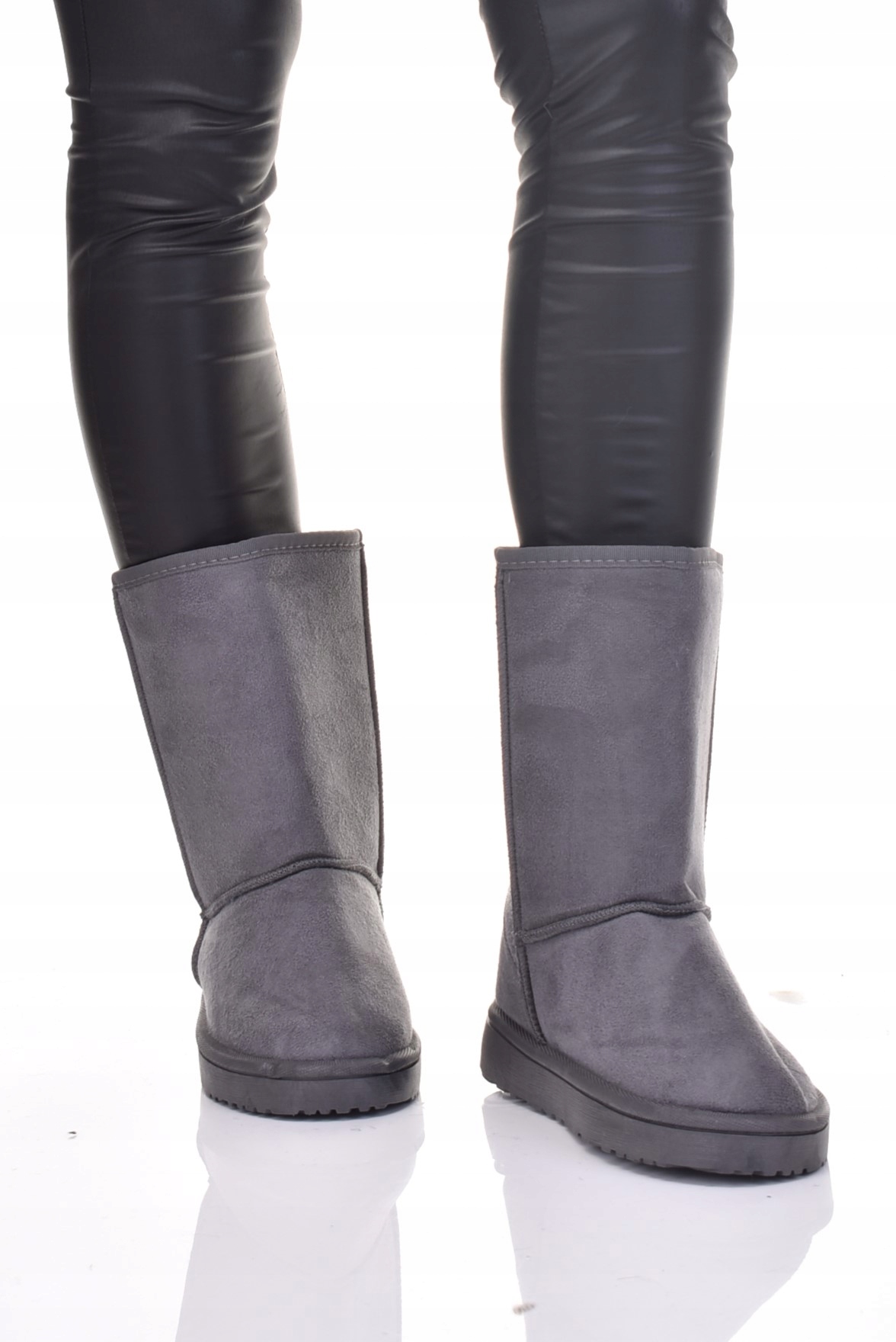 ŚNIEGOWCE DAMSKIE NISKIE OCIEPLANE PUSZYSTYM FUTERKIEM BUTY ZIMOWE Rozmiar 39