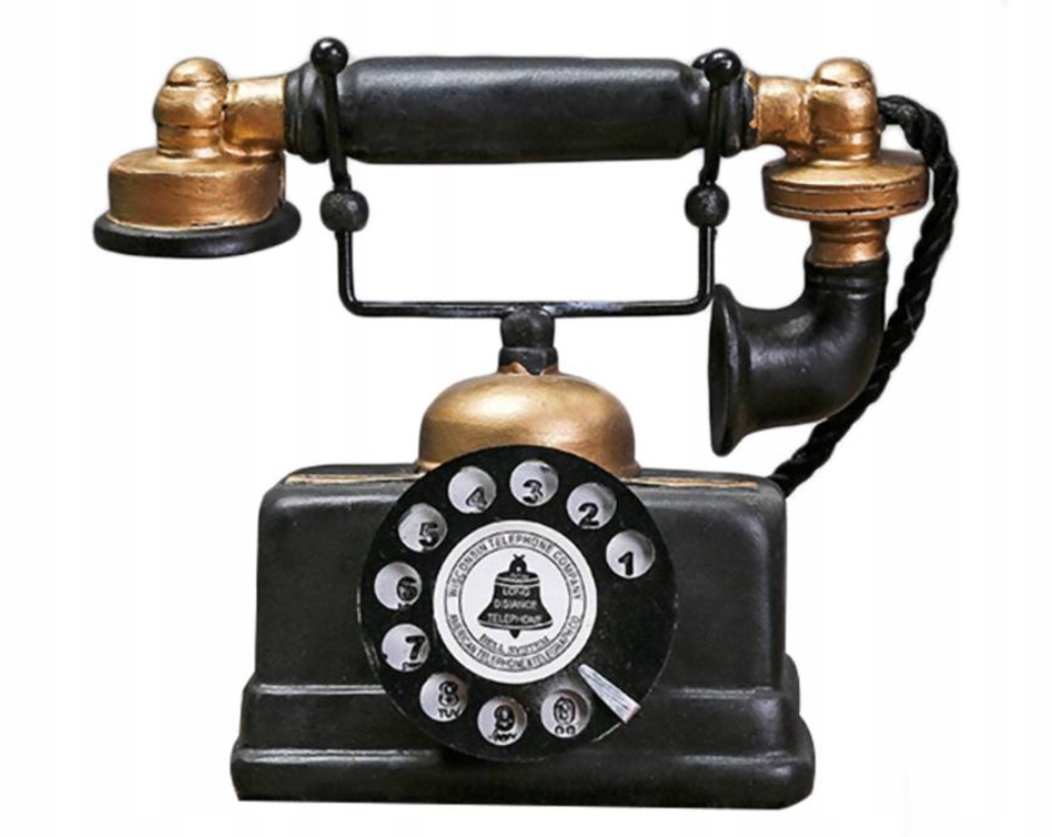 Stary Retro Telefon Stacjonarny Ornament Marka inna