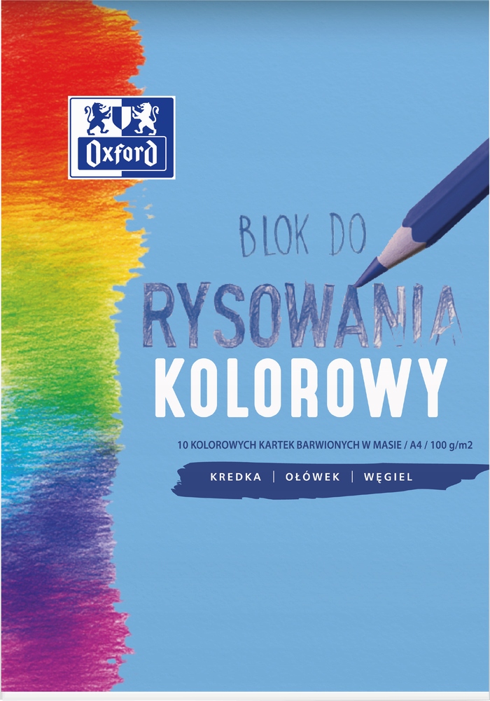 

Blok do rysowania Oxford A4 kolor 10k