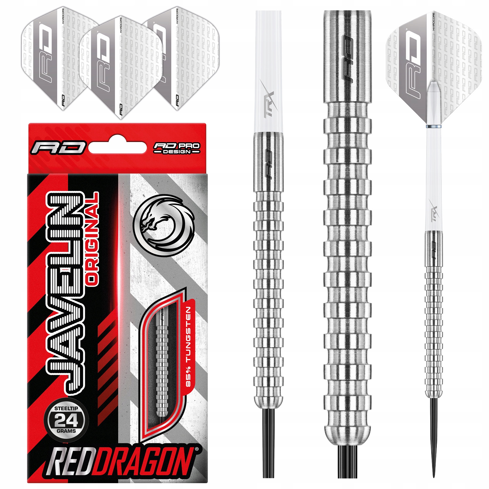 Rzutki Red Dragon Javelin 24 gr, 85 % wolframu