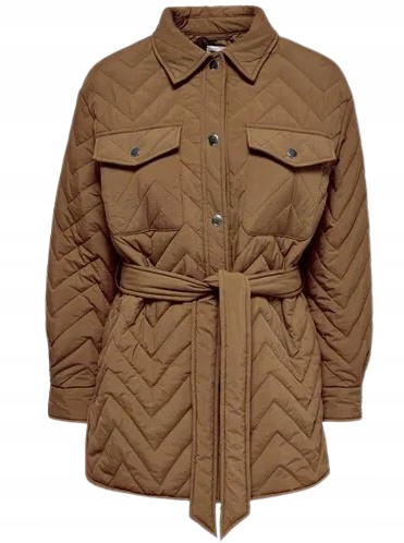 Only Dámská Prošívaná Bunda S Páskem A Klasickým Límcem XL K_c