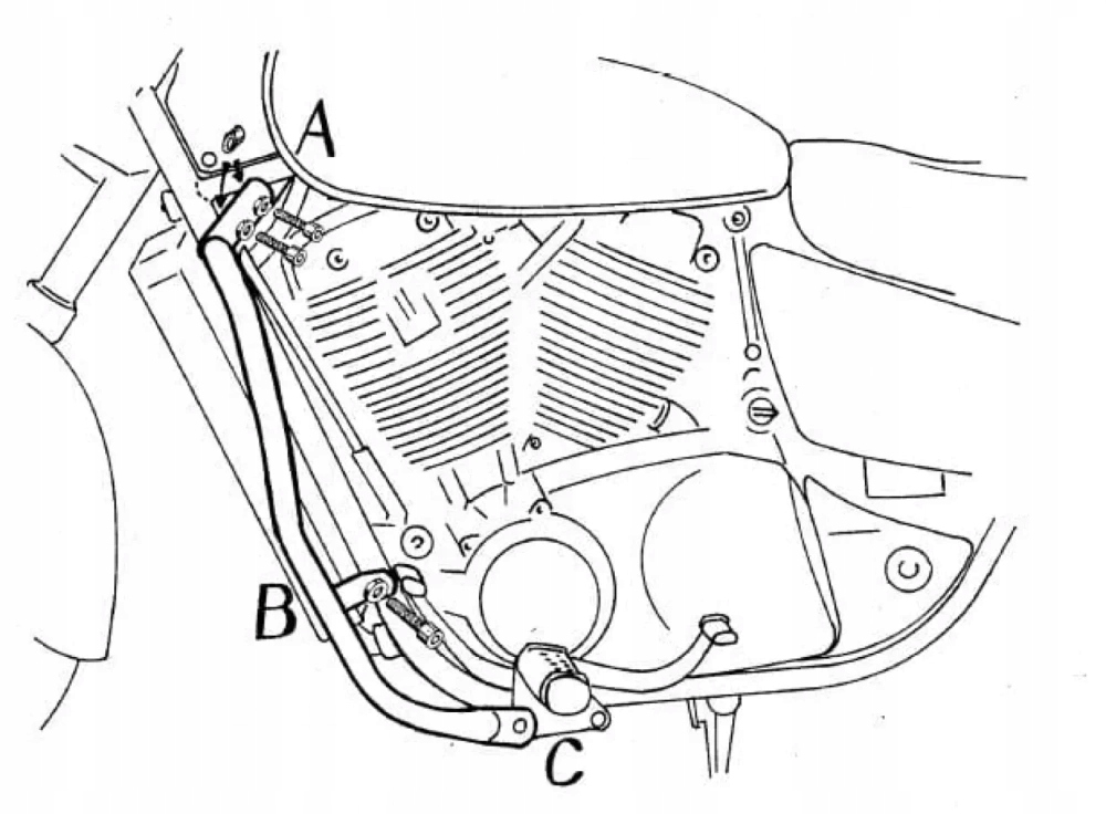 Honda Vt 1100 C2 Shadow (1995-2000) Gmol motora