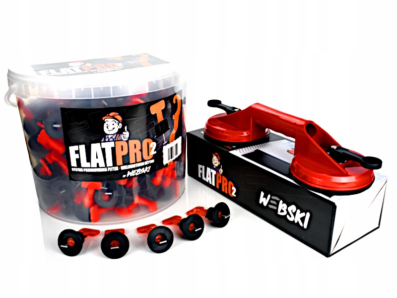 Klipy pro vyrovnání dlaždic 250x Přísavka